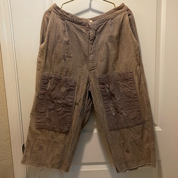 Magnolia Pearl Early Release Velvet Corduroy Drawstring Crop Pants - Picture 1 of 9